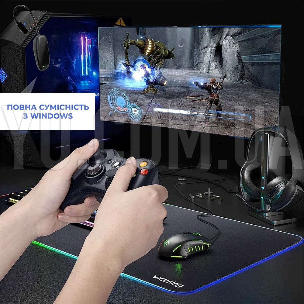 Бездротовий геймпад XBOX 360 Wireless Controller ігровий джойстик для PC